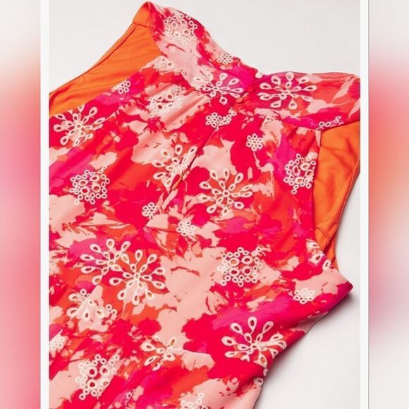 Calvin Klein Women's V Maxi Dress with Self Belt and Back Neck Keyhole size 10 - Picture 2 of 9